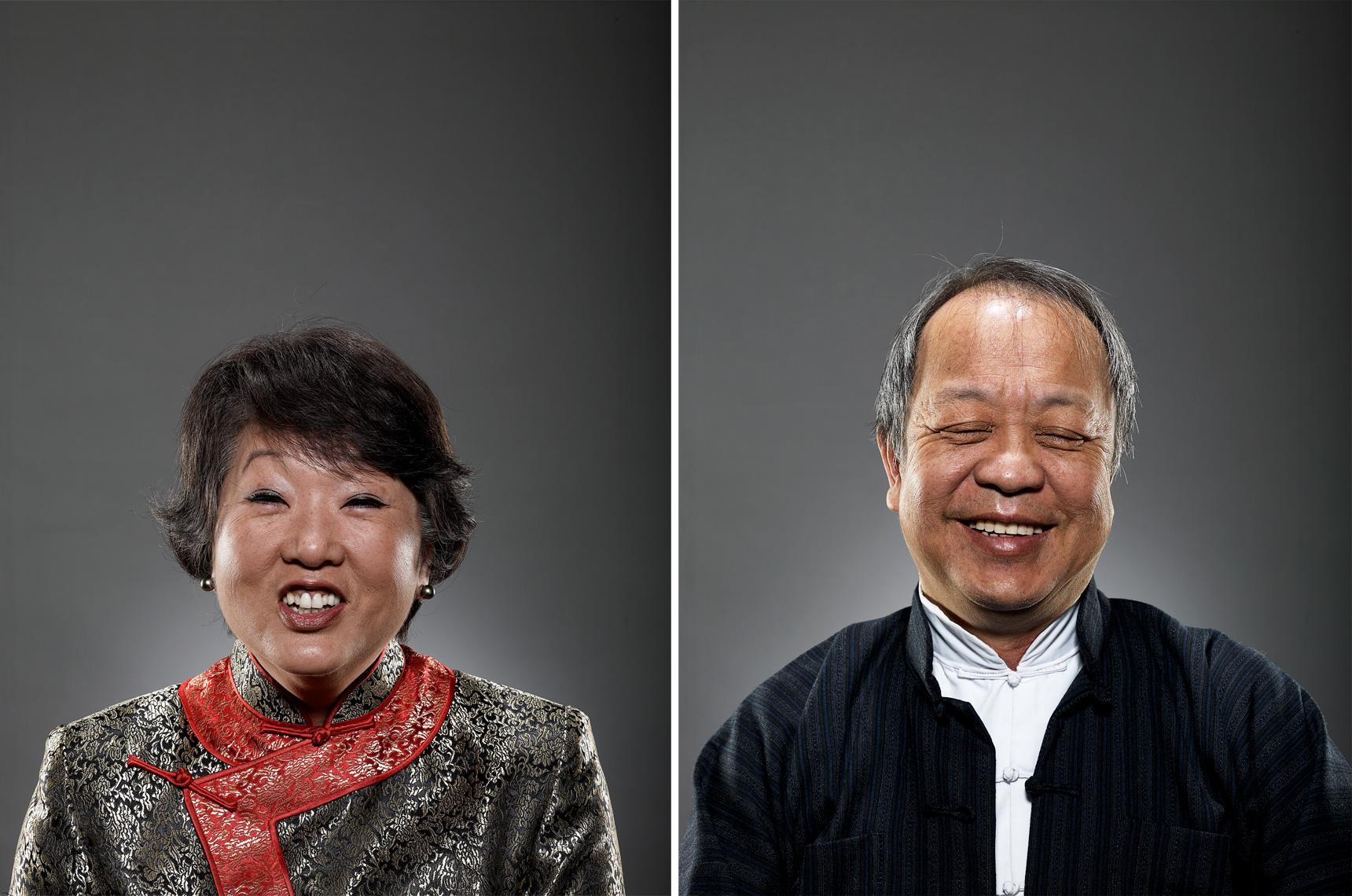 Lindsay Siu Photographer Vancouver Commercial Photography Portraits Editorial Advertising Asian parents smiling traditional clothes